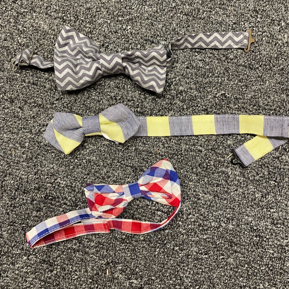 Toddler boy bow ties and suspenders